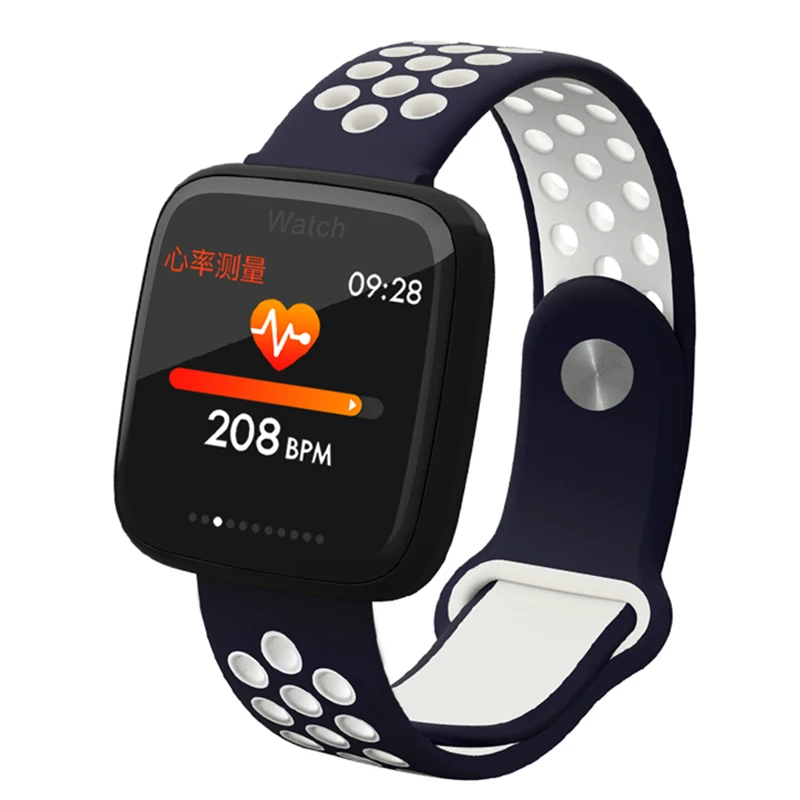 

Fashion Fitness Smart Watch Men Women Heart Rate Monitor Pedometer Square Bluetooth Large Screen GPS Touch Sport Watch Men Clock