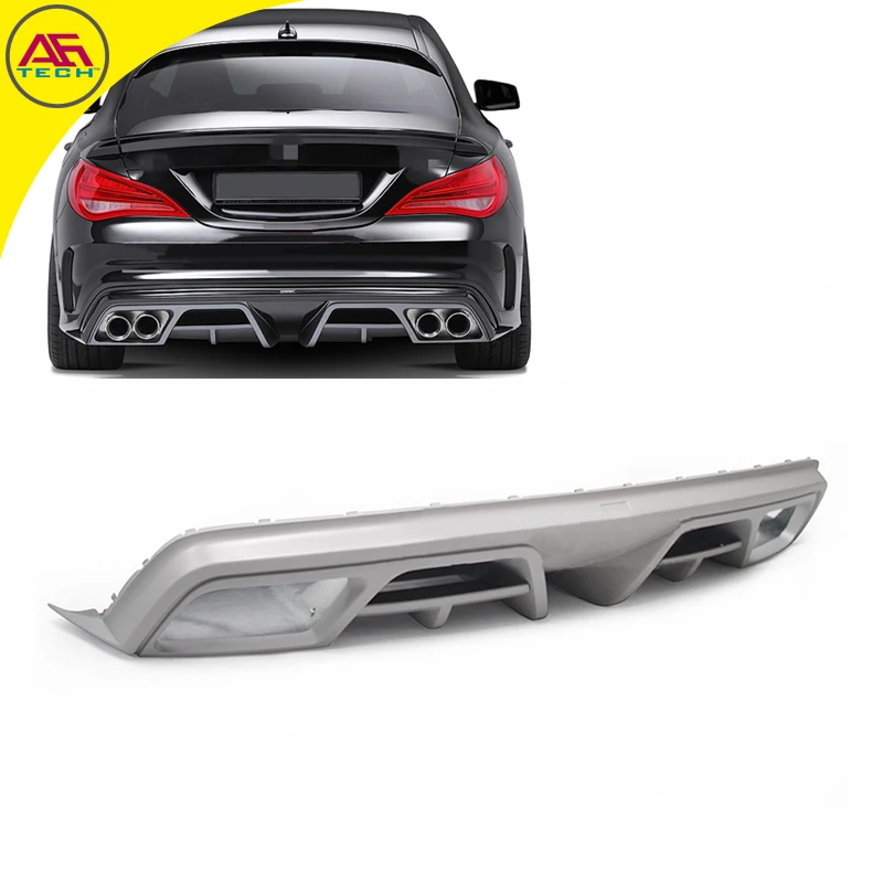 

FRP primer cla class rear lip chin car rear bumper diffuser back bumper cover for Mercedes-Benz CLA class CLA260 250 45 2013 up