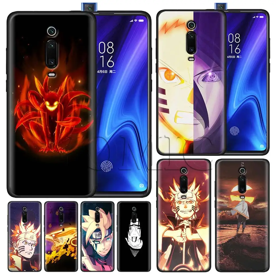 

Anime Naruto Black Case for Xiaomi Redmi Note 7 7s K20 5 6 Pro Redmi 6 6 5 5Plus 4X S2 Y3 Silicone Soft Case