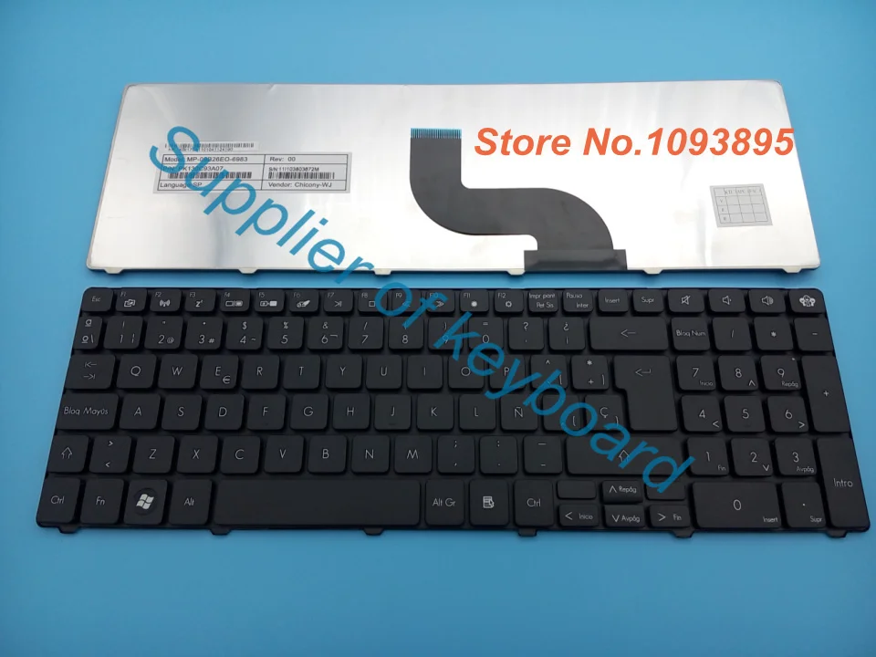 

NEW Spanish keyboard For Packard Bell Easynote TM82 TM83 TM85 TM98 TM99 laptop Spanish Keyboard