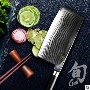 

8" inches chef knife High quality 73 layers Japanese VG10 Damascus steel kitchen chef knife cleaver wood handle free shipping