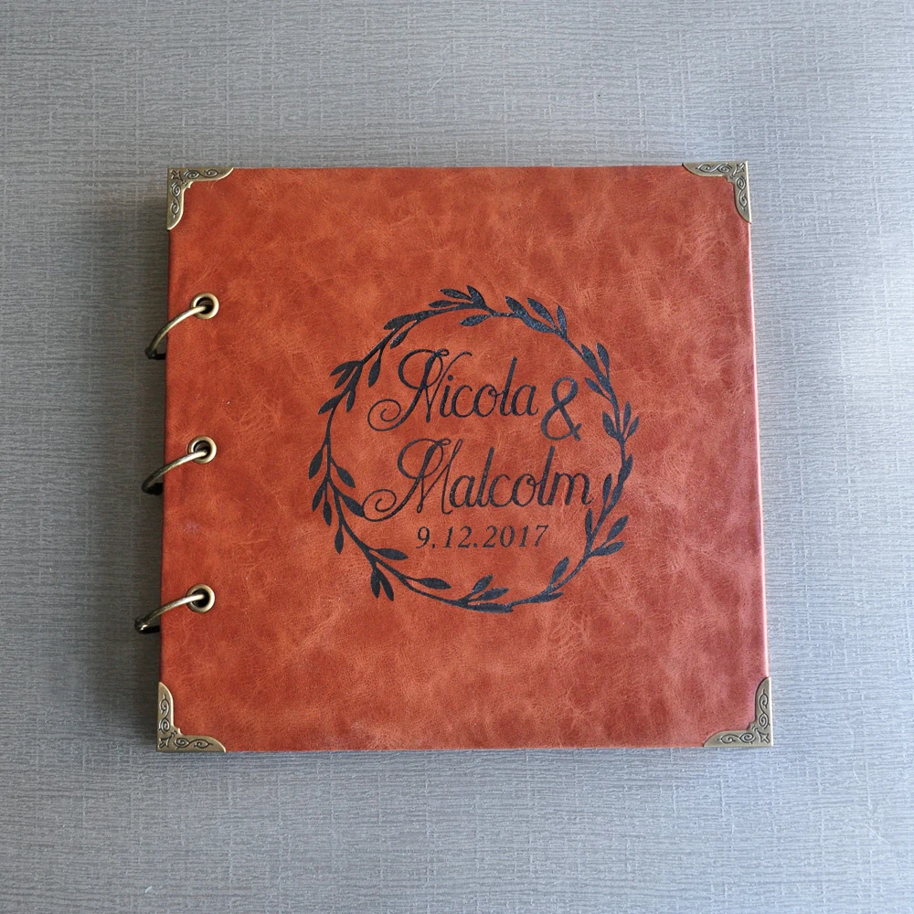 Bride and Groom Personalized Wedding Guest Book Personalized Album Wedding Guest Books