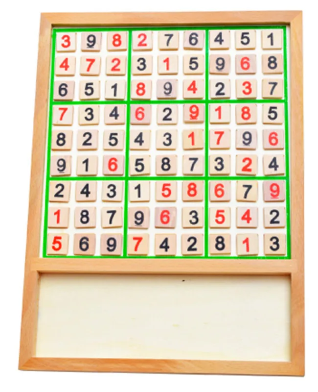 Новая деревянная игрушка интеллектуальная игрушка логическое мышление квадратная деревянная игра sudoku шахматные фигурки игрушечные Шахматы