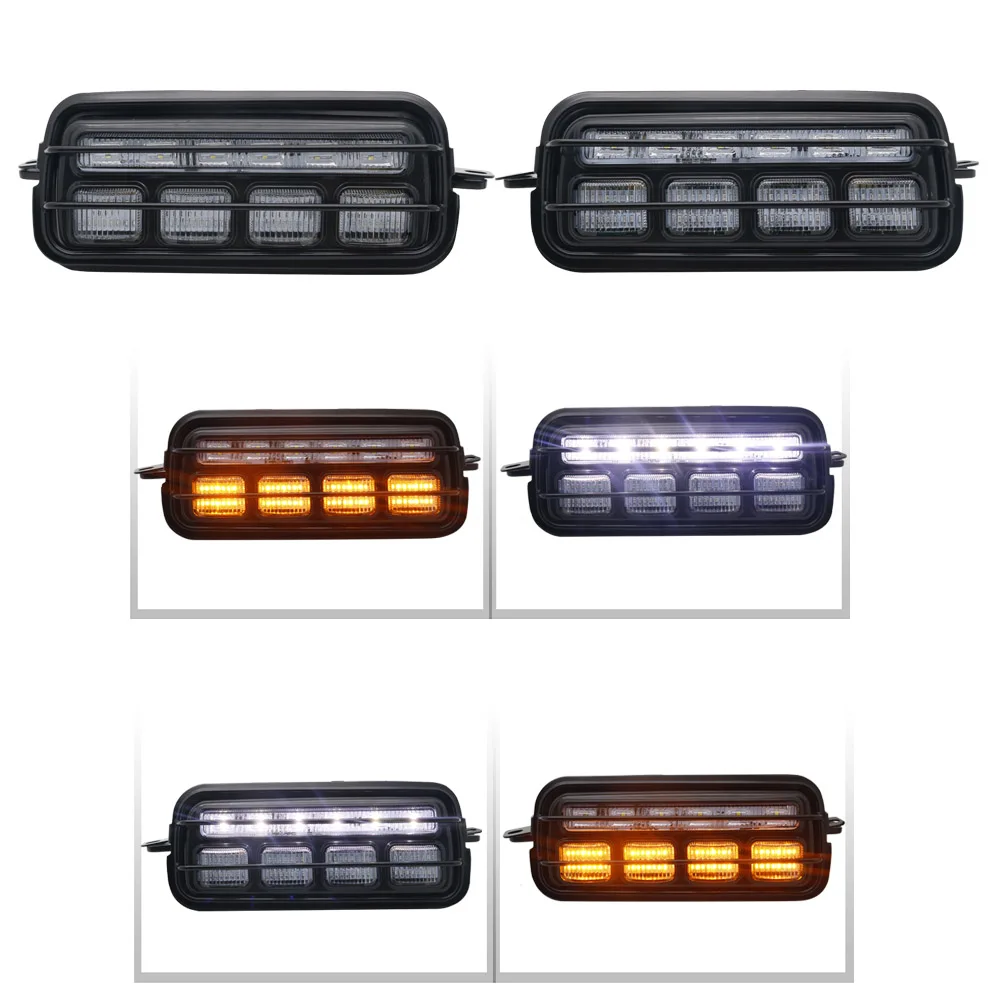 LED Daytime Running Lights for Lada Niva 4x4 1 set  2 pcs with Running Turn Signal Car Styling Accessories Tuning DRL (45)