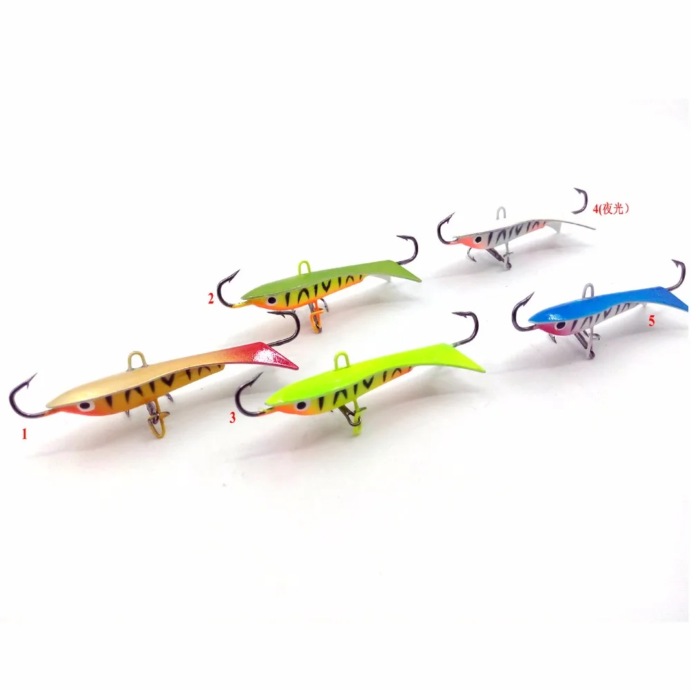 1PCS Metal Ice Fishing Lure 60mm/9.5g Bionic Bait Vertical Jigging Lead