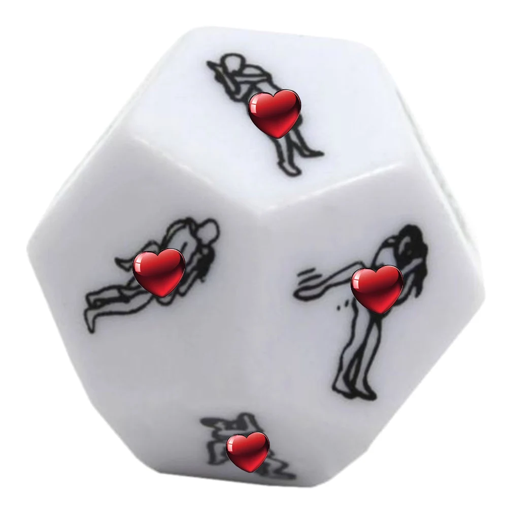 

1 Pair Erotic Dice Game Toy For Bachelor Party Funny Dice Adult Couple Novelty Gift 3CM Hot Selling