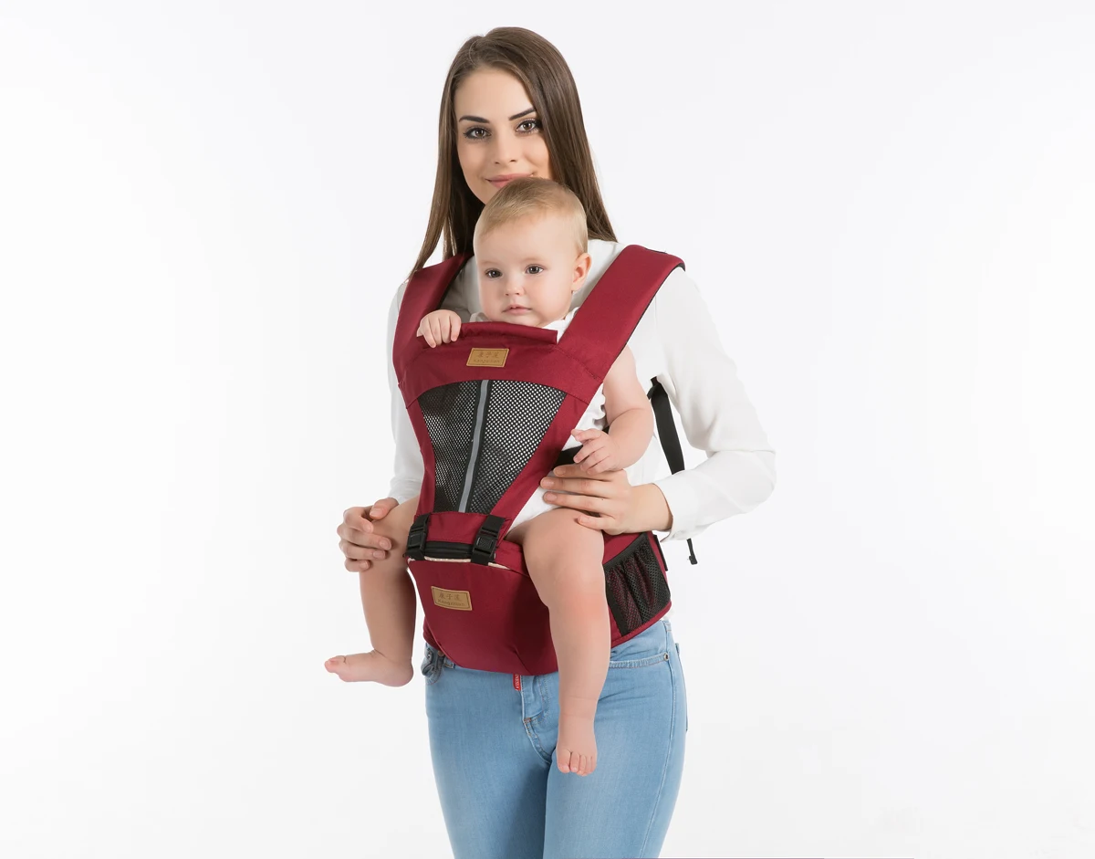 Для новорожденных, переноска для младенца дышащий Эргономичный Регулируемая перевязь Однолямочный рюкзак для переноски
