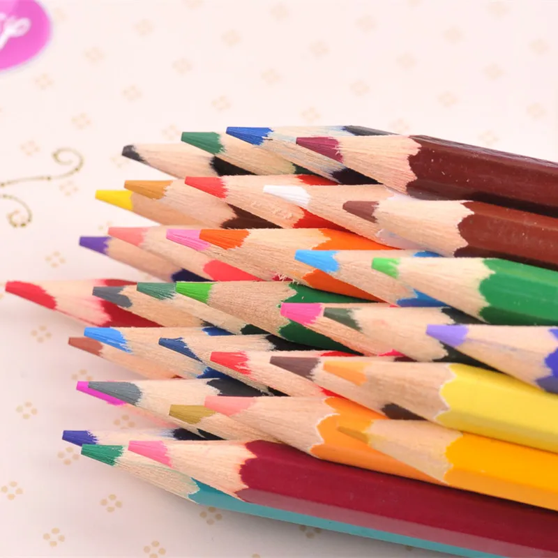 

12 Colored Pencils Set Wooden Color Pencil Soft Core Artist Manga Finecolour for Art Supplies Markers Stationery Free Shipping