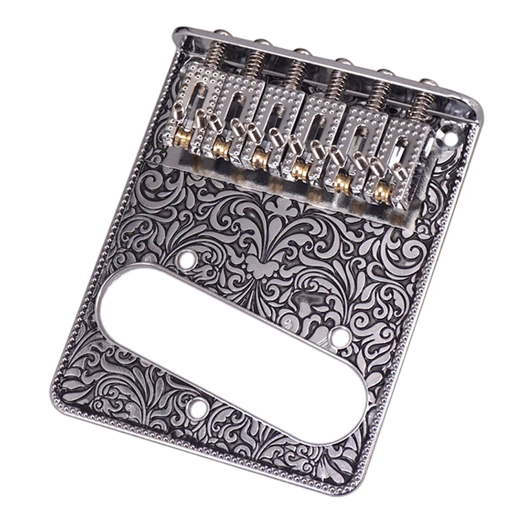 Roller Saddle Bridge with Single Coil Pickup Hole for Tele TL Guitar Parts