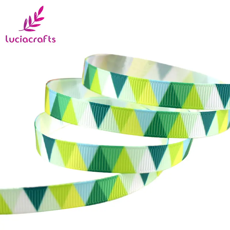 Lucia crafts 5y/6y 10 мм мульти вариант геометрический узор корсажная лента упаковочная лента DIY бант для волос и Швейные аксессуары S0609
