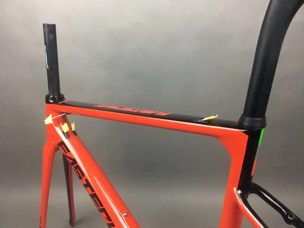 Clearance light blue 2018 TAIWAN FASTERWAY classic carbon road frameset UD weaves carbon bike frame:Frameset+Seatpost+Fork+Clamp+Headset 154