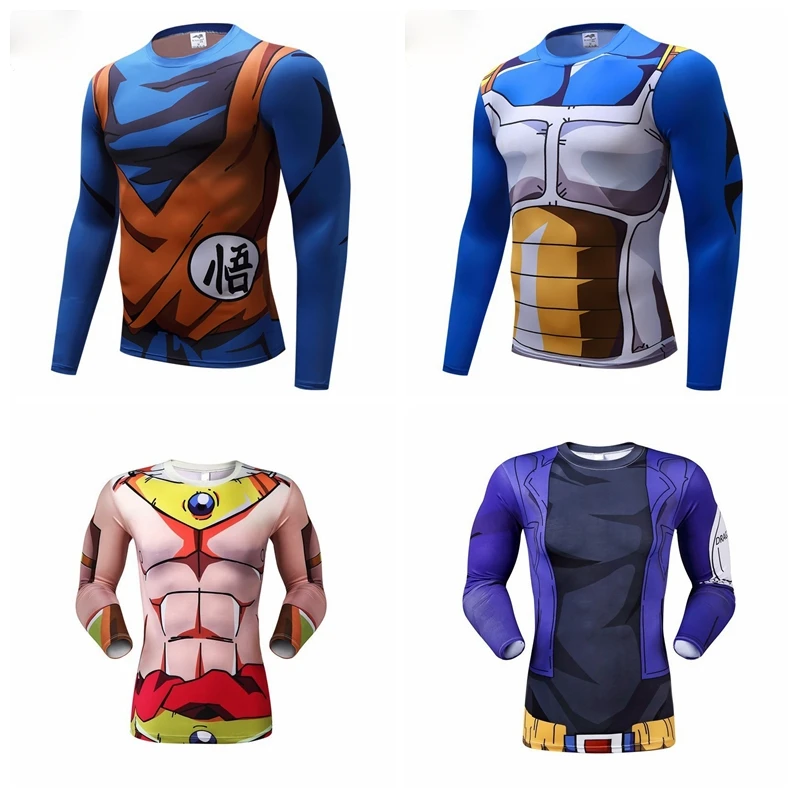 

Dragon Ball 3D Print T Shirt Compression Sport Fitness Tops Elasticity Gym Tee Large Size 4XL Streetwear Unisex Drop Shipping