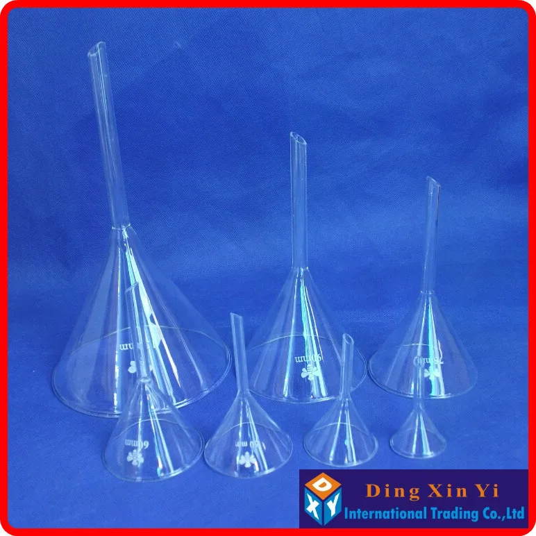 (8 pieces/lot) 40mm funnel,Laboratory glass triangle funnel,Diameter of 40 mm