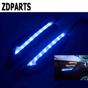 

ZDPARTS Car Fender Side Air Vent Trim Warning LED Sticker For Renault Megane 2 Logan Captur Alfa Romeo 159 Chevrolet Cruze Jeep