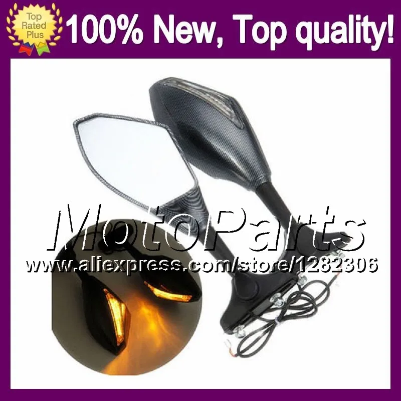 2X Carbon Turn Signal Mirrors For HONDA VFR800 02 12 VFR800RR Interceptor VFR 800 800RR 2006