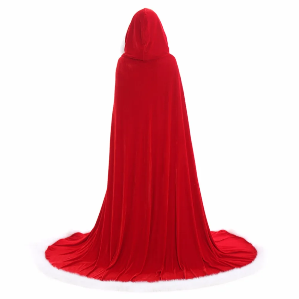 Cosplaydiy Women Medieval Long Red Cosplay Cape Adult Halloween