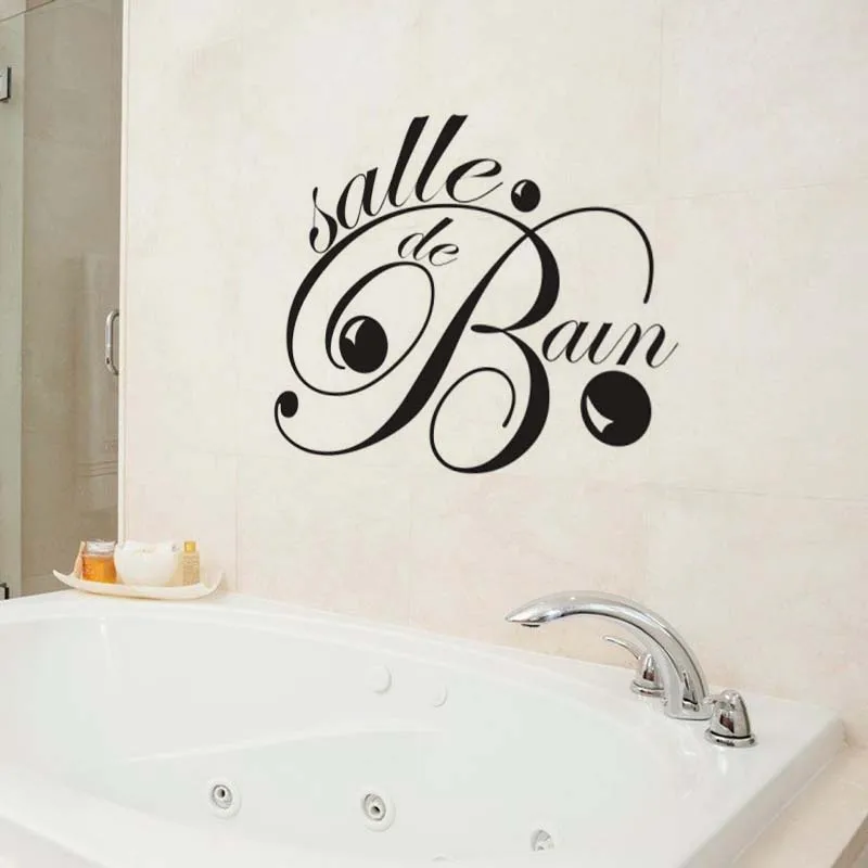 Hot Laundry Room Bathroom Bathtub Wall stickers Home Decor Toilet Decal