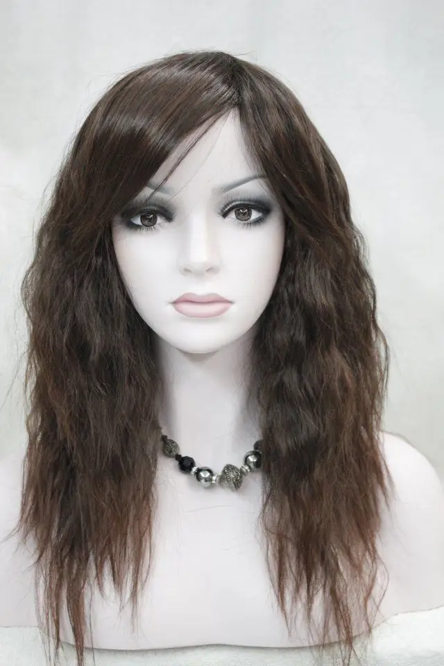Fashion Dark Auburn Fluffy curly Medium Female Women's Synthetic WigAAA Hot heat resistant Party cosplays hair SW402 |