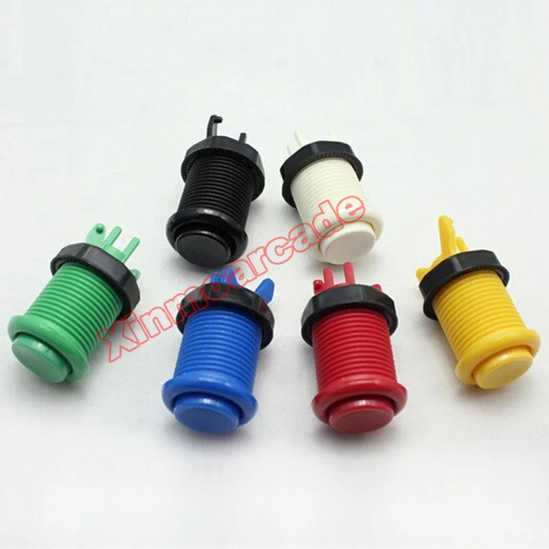 6pcs of 28mm Arcade American HAPP style push button with micro-switch for JAMMA MAMA arcade DIY Parts 6pcs of 28mm Arcade American HAPP style push button with micro-switch for JAMMA MAMA arcade DIY Parts