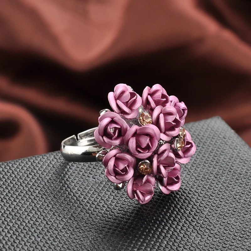 AIFFRY модные обручальные кольца для женщин белые 7 цветов розы Ювелирные изделия Женское кольцо бижутерия
