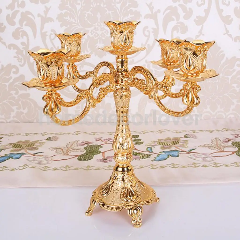 Antique Metal Vintage Tea Light Candle Holder Candlestick Wedding Home Church Table Dining Decoration Ornament	