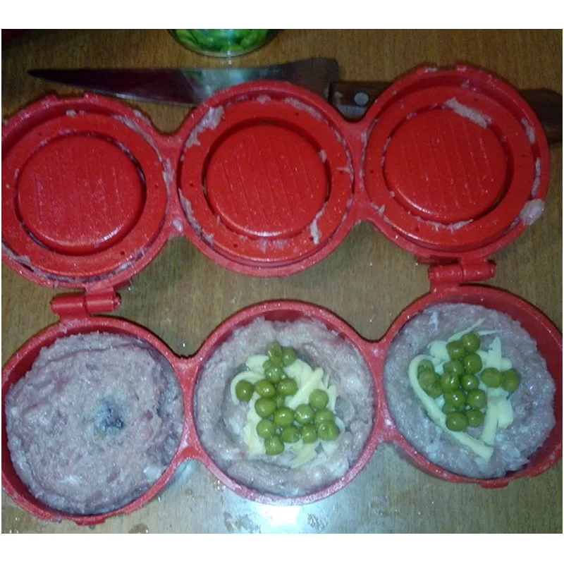 New1pc пластиковый пресс для гамбургера DIY Форма фаршированный слайдер машина