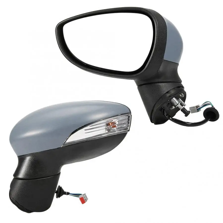 Левое боковое зеркало заднего вида с поворотным сигналом подходит для FORD FIESTA MK7 MK8 2008 2009 2010-2012 Авто аксессуары автомобилей