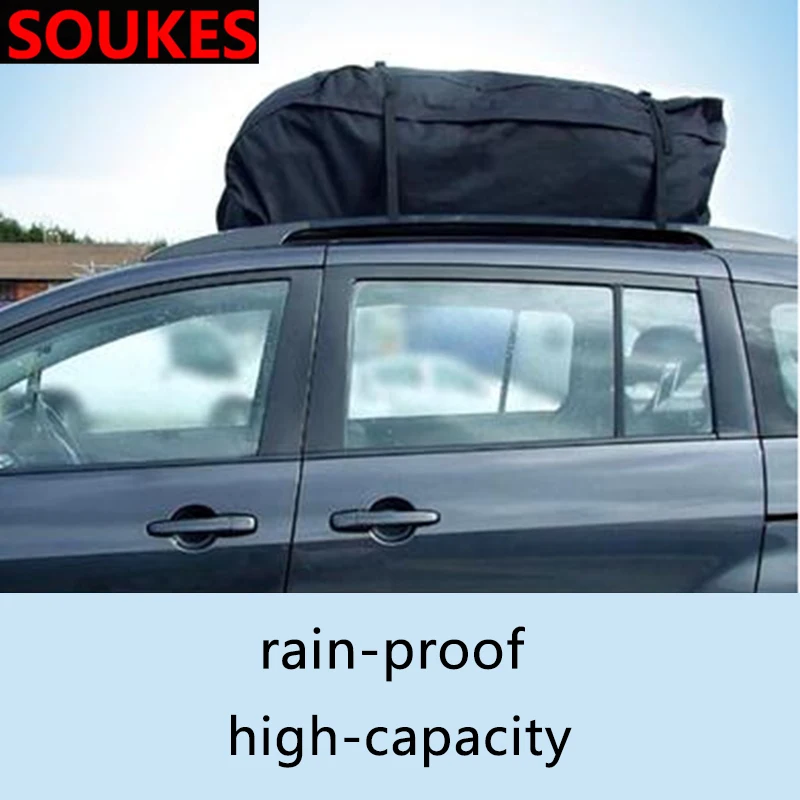 Car Large Capacity Roof Rack Trunk Storage Bag For Seat Leon Lbiza Skoda Octavia a5 A7 2 Rapid Kodiaq Hyundai Accent Solaris | Автомобили