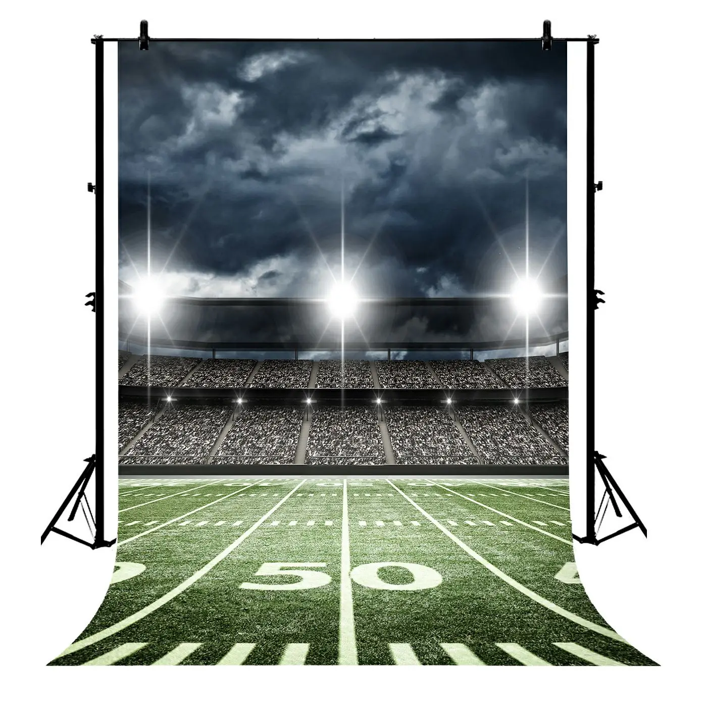 

5x7ft Sports Football Soccer Stadium Party Polyester Photo Background Portrait Backdrop