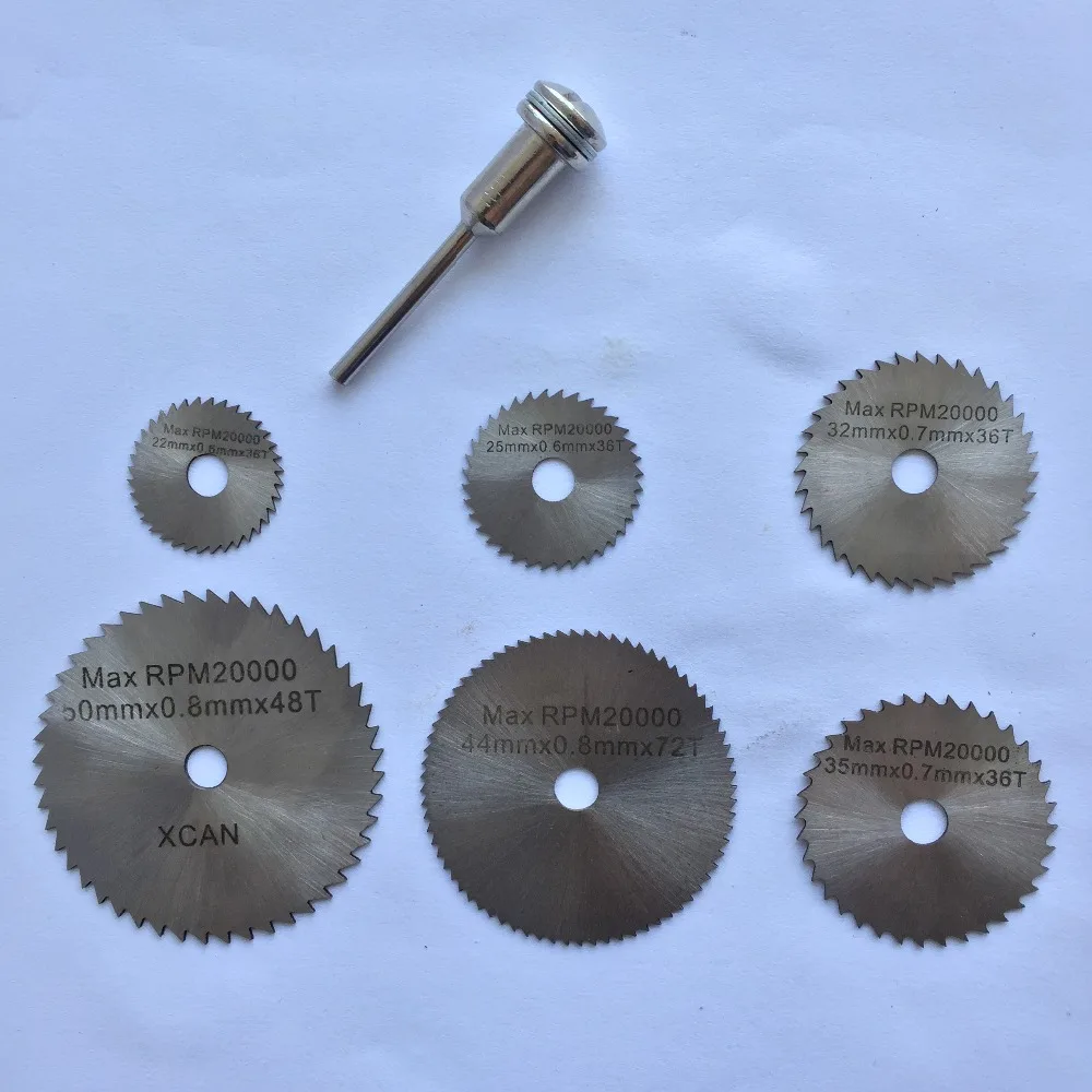 

6pcs K160Y Mini 22-50mm HSS Steel Circular Saw Blades Set For Cutting