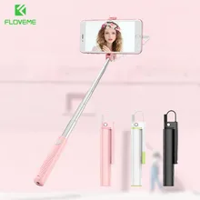 FLOVEME селфи-палка для iPhone XS Max XR XS X Mini Проводная Выдвижная селфи-палка монопод для Lightning iPhone 8 7 Plus 7 8 Plus