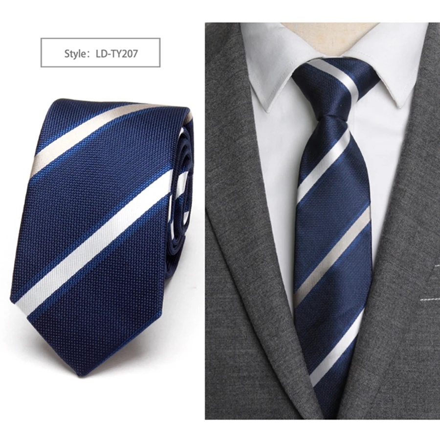 Men/'s Tie 6cm skinny tie Striped Neckties Fashion JACQUARD Business High Quality