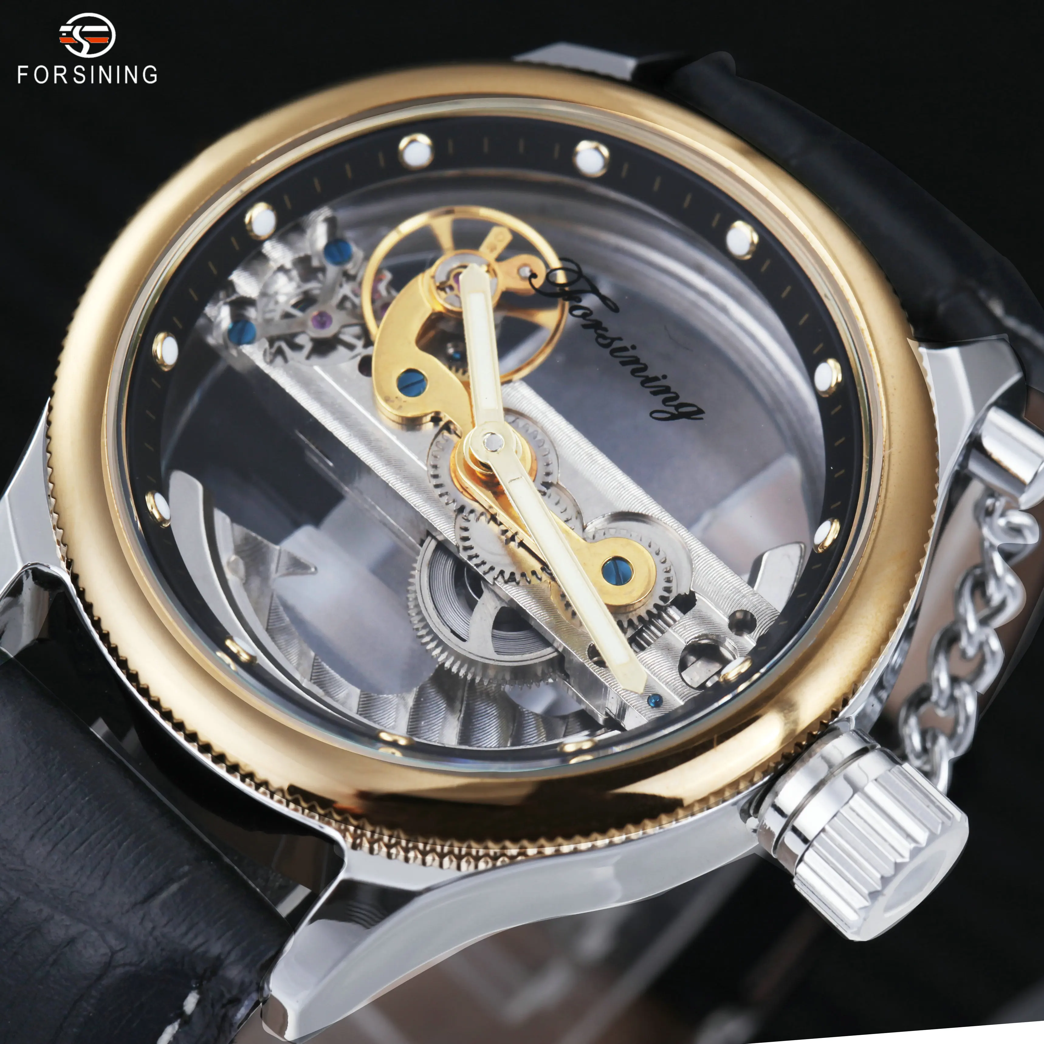 Top Brand Luxury Automatic Mechanical Men Watch FORSINING