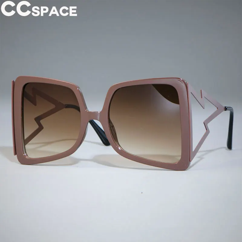 Женские солнцезащитные очки больших размеров с широкими дужками, модные очки UV400, винтажные Брендовые очки Oculos 47801 - Цвет линз: coffee