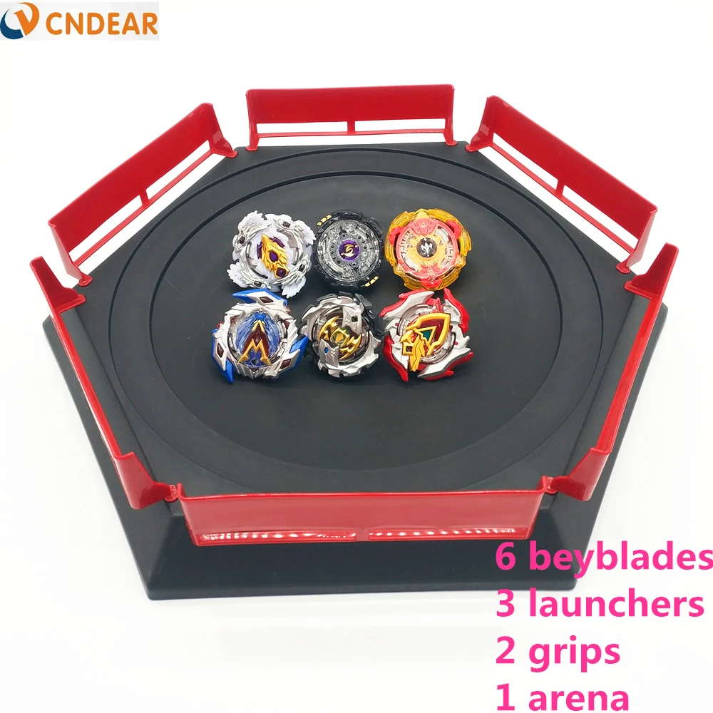 

Beyblade Burst Toys Arena With Launcher Starter Bayblade Metal Fusion God Spinning Top Bey Blade Blades boy Toys 33cm*7.5cm D