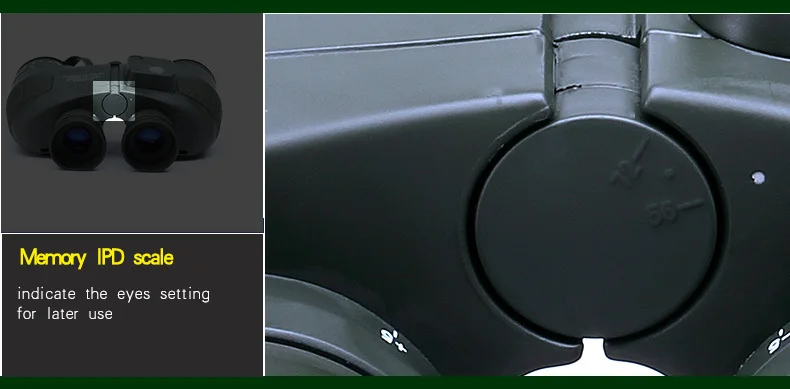 Военный 10x50 Hd морской бинокль зум дальномер компас охотничий телескоп окуляр водонепроницаемый азот армейский зеленый Bak4