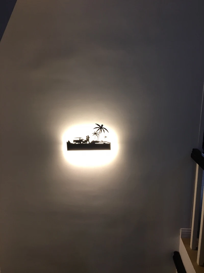 Бра черный акрил творческий современный светодиодный настенный светильник для Гостиная рядом с комнаты Спальня лампы светодиодный бра Ванная комната настенный светильник светодиодный Бра для детской комнаты Бра