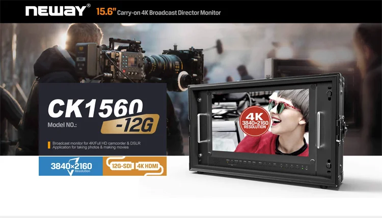 Lilliput BM150-12G 15," 3840*2160 12G SDI 4K монитор для трансляции 4K HDMI TALLY для камеры, 12G-SDI одноканальный