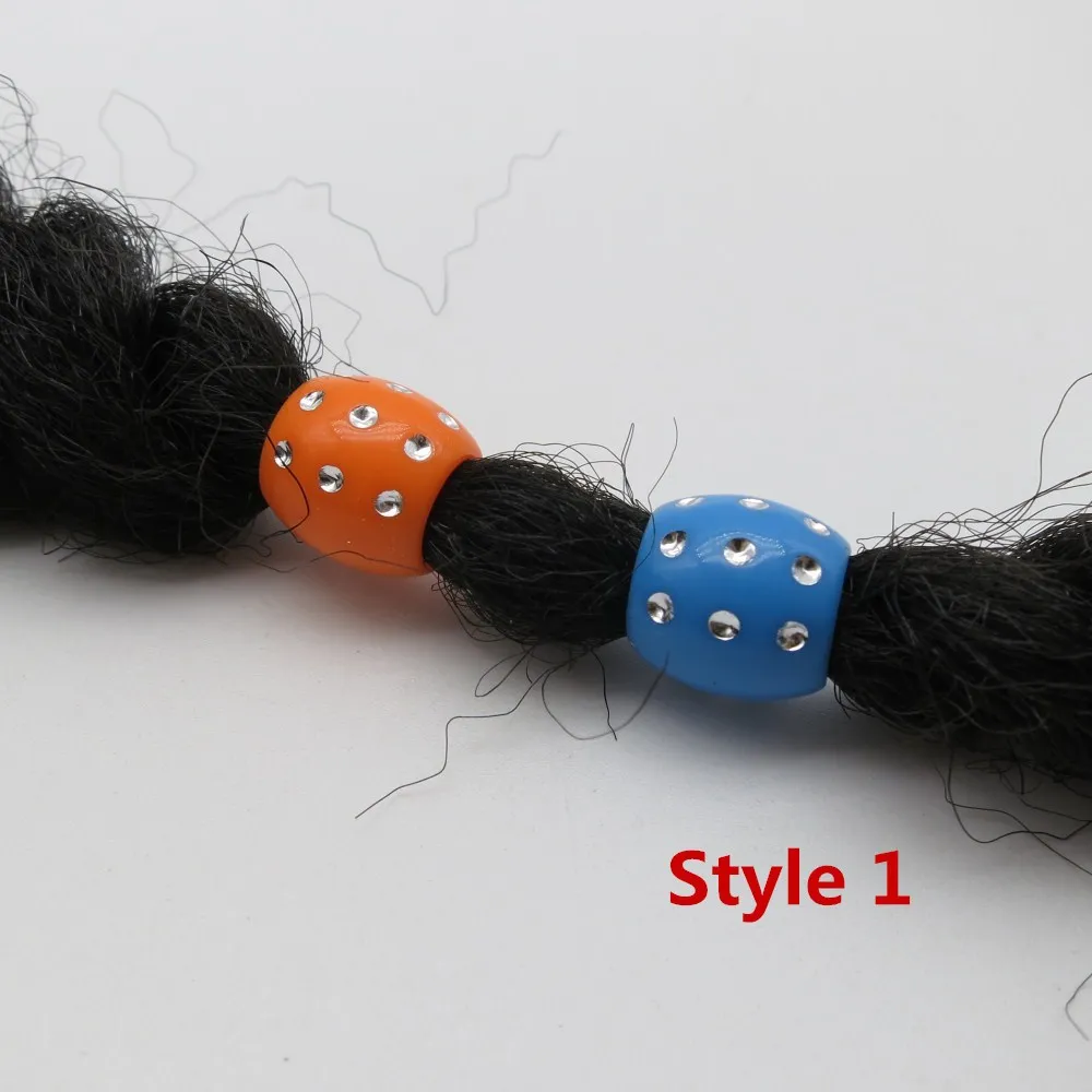 Crochet braids hair dread beads tube rings 10pcs-20pcs for kids girls women ring beads,hair braid accessories