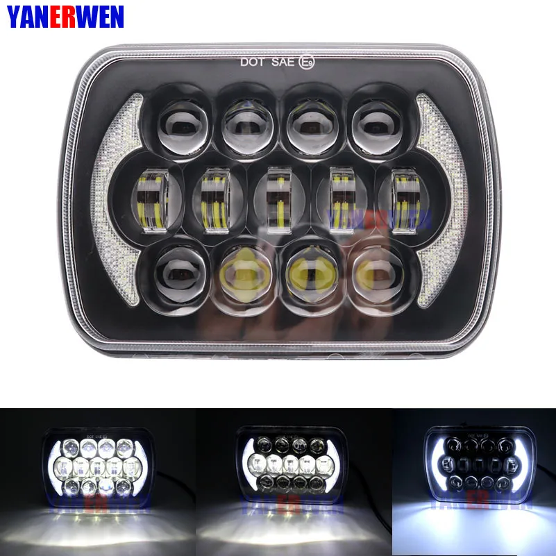 

105W 5x7 7X6 Inch LED Vehicle Daylight Headlights Emergency LightsDurable Super Bright Waterproof Anti-Corrosion Cooling Light