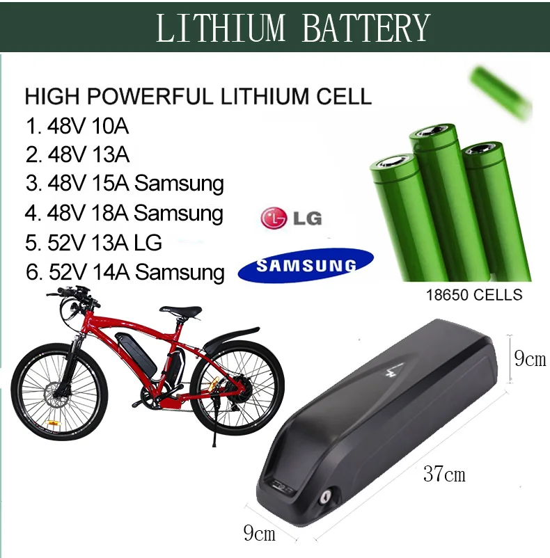 Flash Deal 48v 500w electric bike kit 52v14a samsung lithium battery electric bicycle conversion kit 48v motor wheel for e bike kit 8