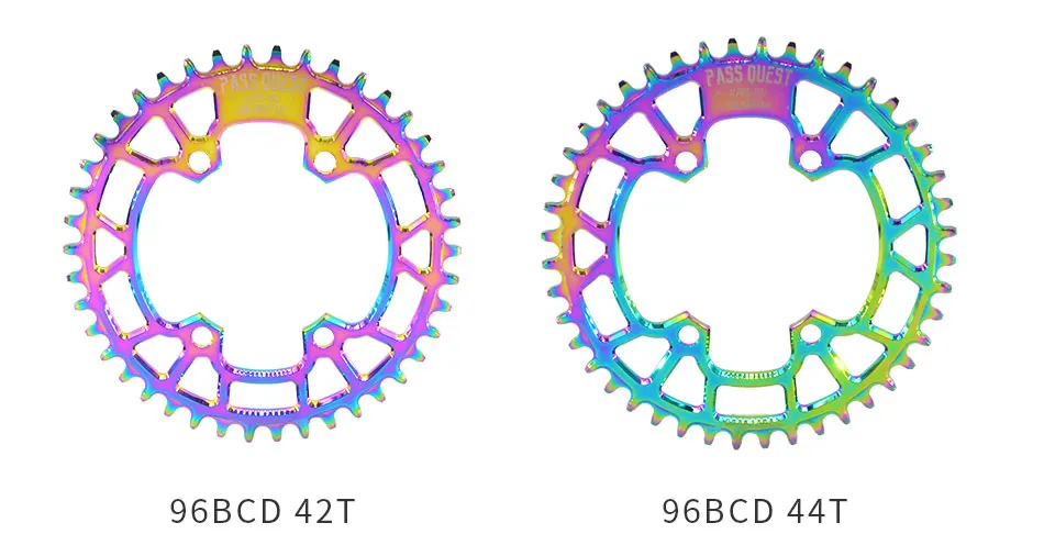 Пройти квест 96BCD круглый передняя Звездочка MTB велосипедная цепь, для велосипеда кольцо/34/36/38/40/42/44/46/48 пластина 96bcd для M7000 M8000 M9000