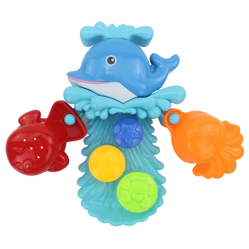 

senleer Bath Toys Water Wheel Baby Water Bath Toys Summer Pool Beach - Dolphins