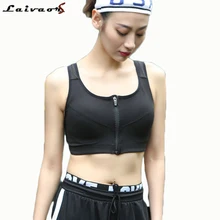5XL Plus Size Women Sports Bra Running Front Zipper Movement Bra Yoga Padded Fitness Vest Tops Cycling Workout Clothes Underwear women underwear push up front zipper sports bras big size bra yoga padded fitness tank tops cycling workout sport bra