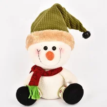 Christmas Snowman Doll Table Sitting Posture Decoration Christmas Home Decoration Doll Green/Red Snowman Christmas Gift 2 Colors