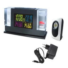 Luxury Manmade Crystal Wireless Weather Station Black with Backlight Digital Alarm Clock Indoor Outdoor Thermometer Hygrometer Luxury Manmade Crystal Wireless Weather Station Black with Backlight Digital Alarm Clock Indoor Outdoor Thermometer Hygrometer