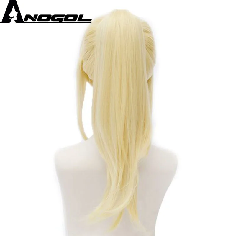 Najtaniej Anogol długi prosty twój żart na prima aprilis Miyazono Kaori złoty blond klip kucyk peruka syntetyczna cosplay na Halloween