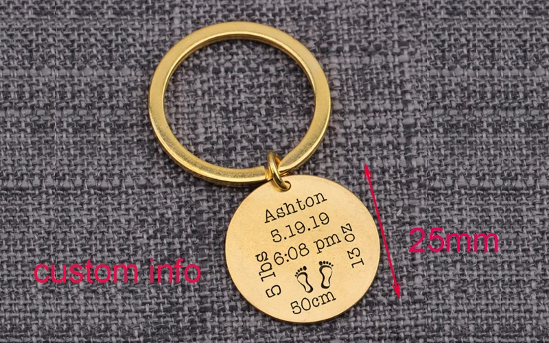 Newborn Mum Engraved Bag Sky