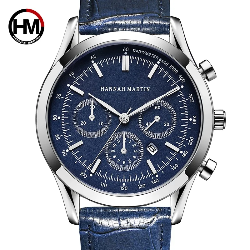 

2018 Luxury Brand Men Watch Fashion Mens Quartz Watches Men's Sport Watches Clock Leather Wrist Watch Relogio Masculino Blue