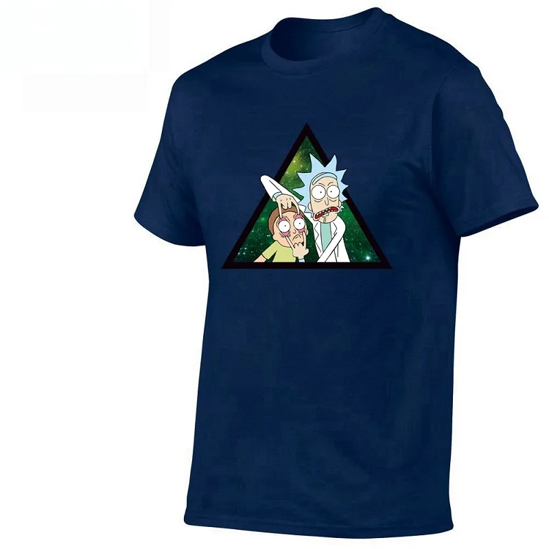 

2019 Brand Euro 100% Cotton,Men's Anime Rick and Morty Printing T-shirt Summer New Arrival Streewear Tshirt Homme Women Tee